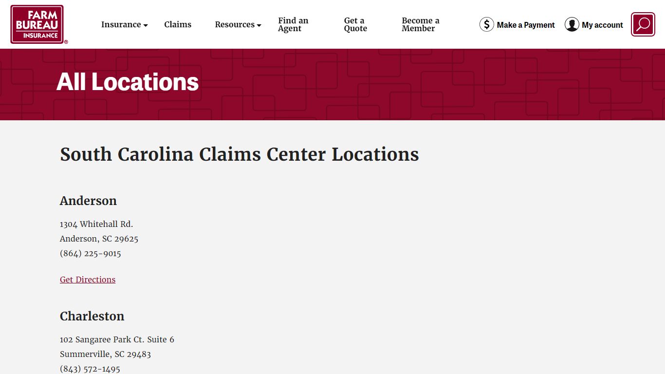 All Locations | Farm Bureau Insurance
