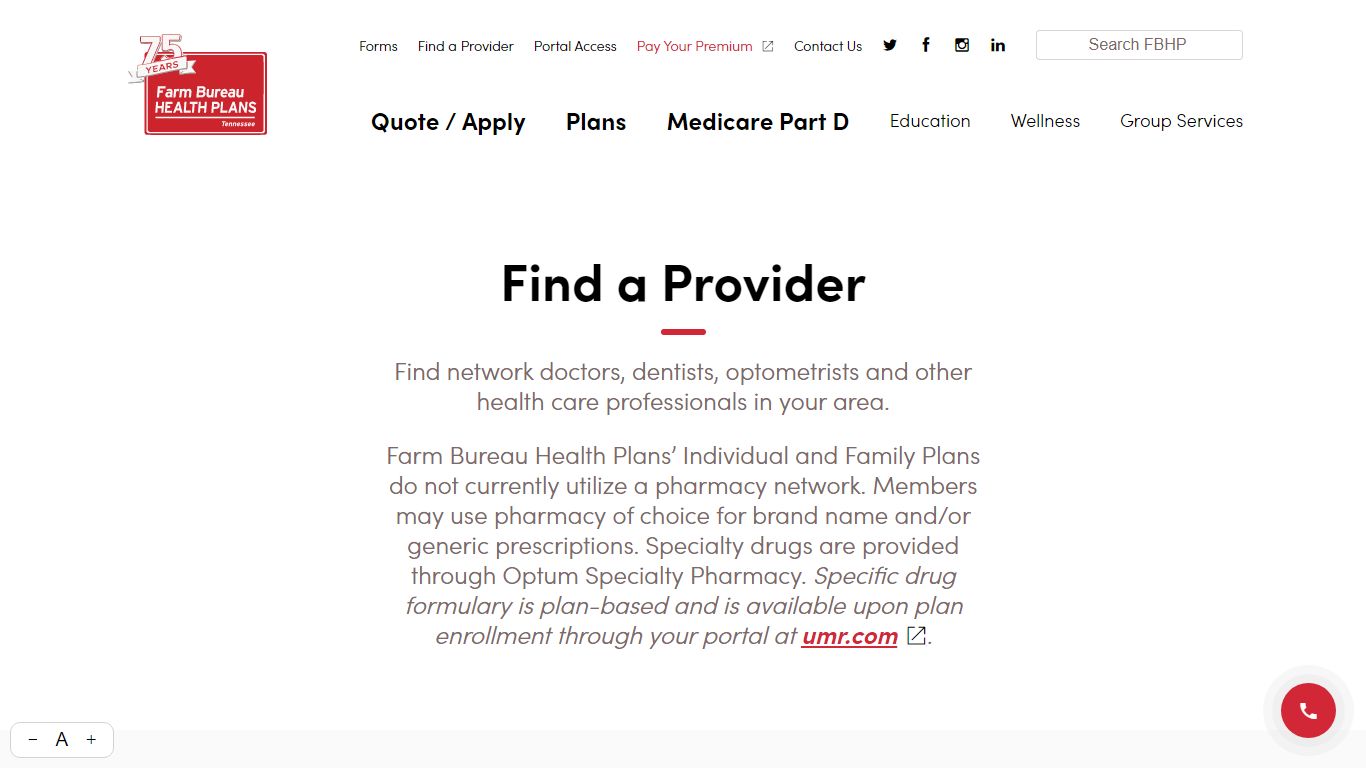 Find a Provider | Farm Bureau Health Plans